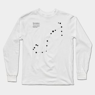 Scorpius Zodiac Constellation Long Sleeve T-Shirt